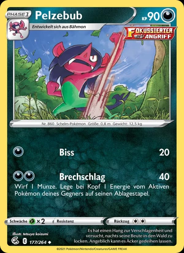 Pelzebub card in German