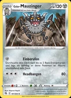 Galar-Mauzinger card in German