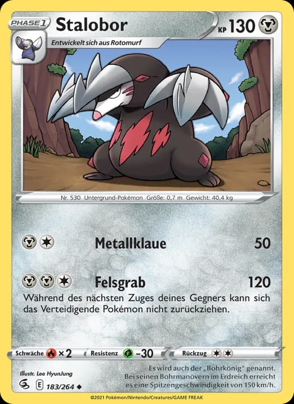 Stalobor card in German