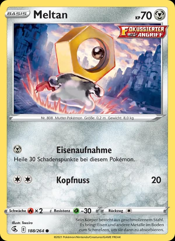 Meltan card in German