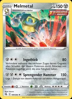 Melmetal card in German