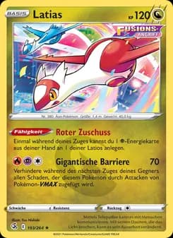 Latias card in German