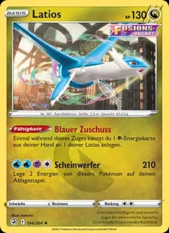 Latios card in German