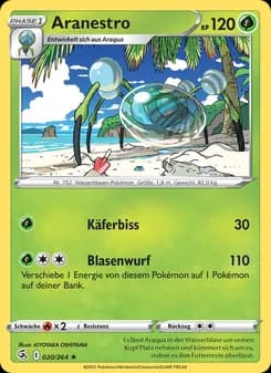 Aranestro card in German