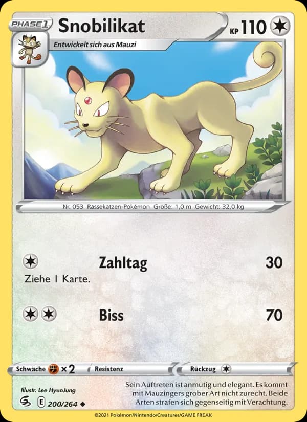 Snobilikat card in German