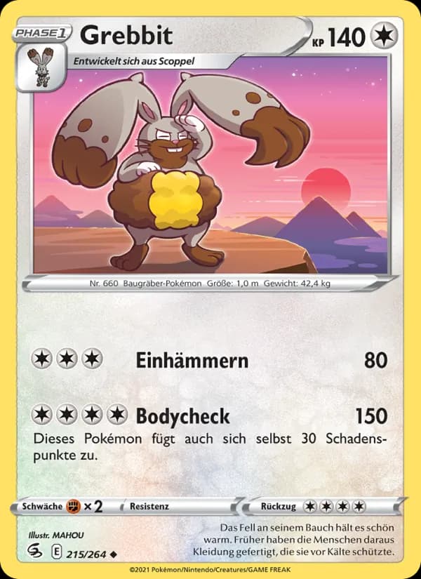 Grebbit card in German