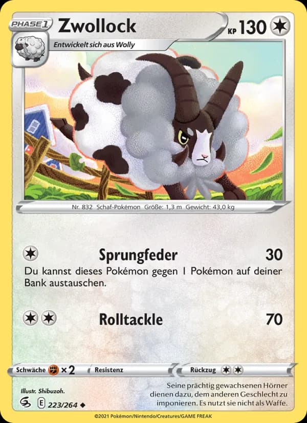 Zwollock card in German