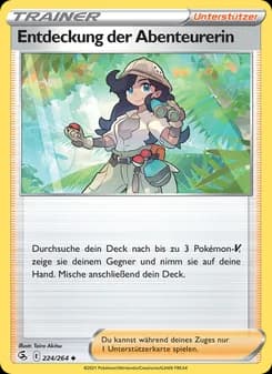 Entdeckung der Abenteurerin card in German