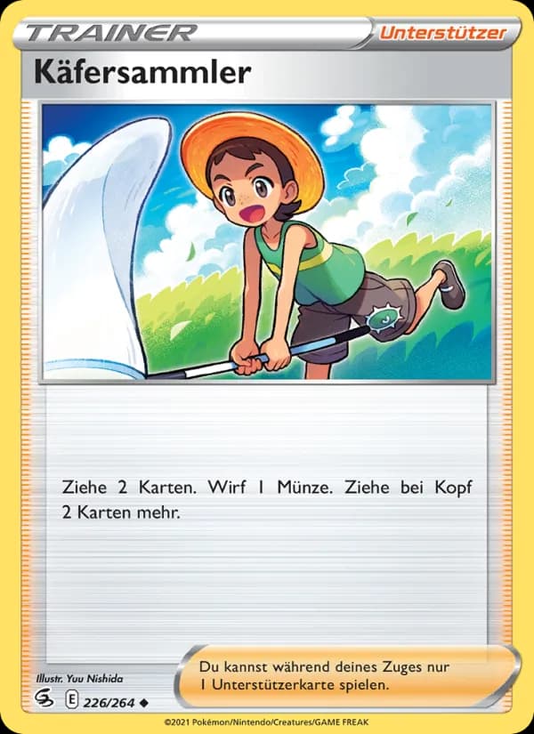 Käfersammler card in German