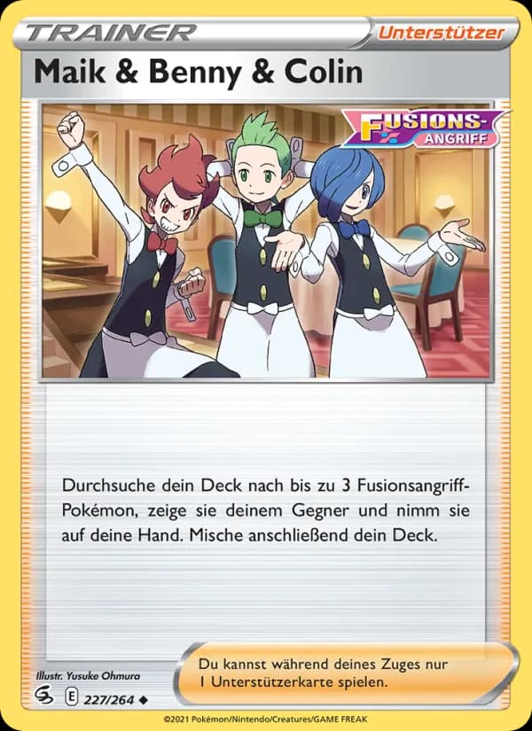 Maik & Benny & Colin card in German