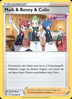 Maik & Benny & Colin card in German