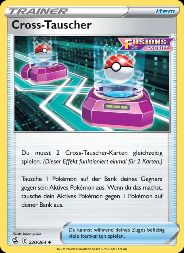Cross-Tauscher card in German