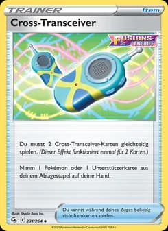 Cross-Transceiver card in German