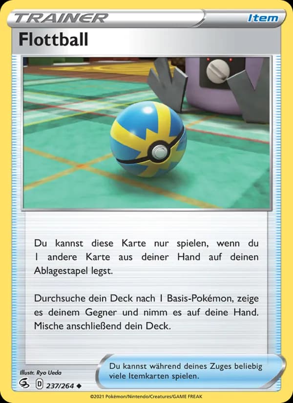Flottball card in German