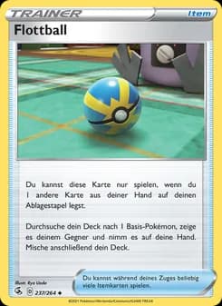 Flottball card in German