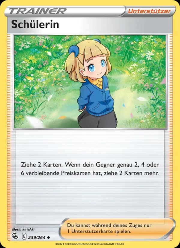 Schülerin card in German
