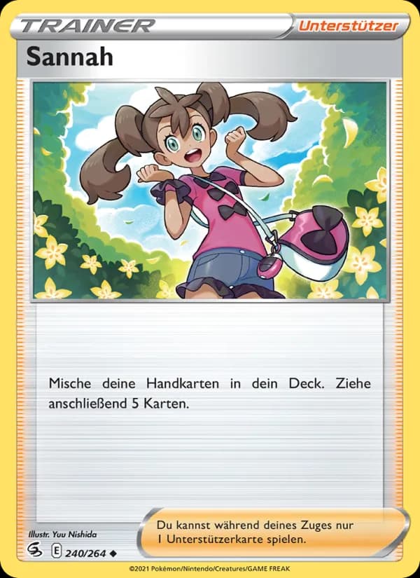 Sannah card in German