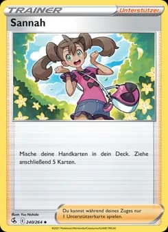 Sannah card in German
