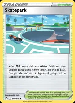 Skatepark card in German