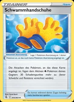 Schwammhandschuhe card in German