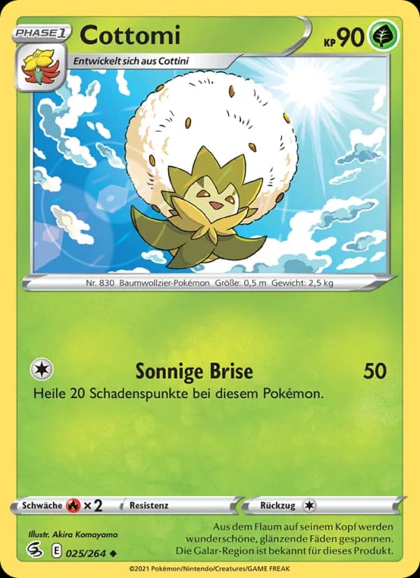 Cottomi card in German