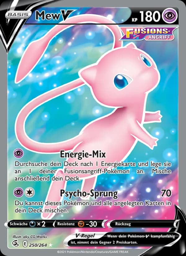 Mew V card in German