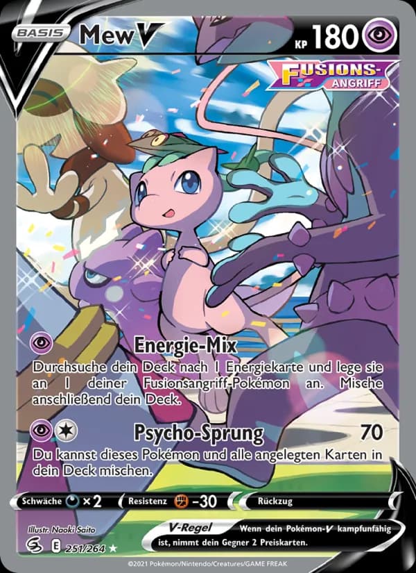 Mew V card in German