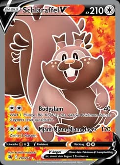 Schlaraffel V card in German