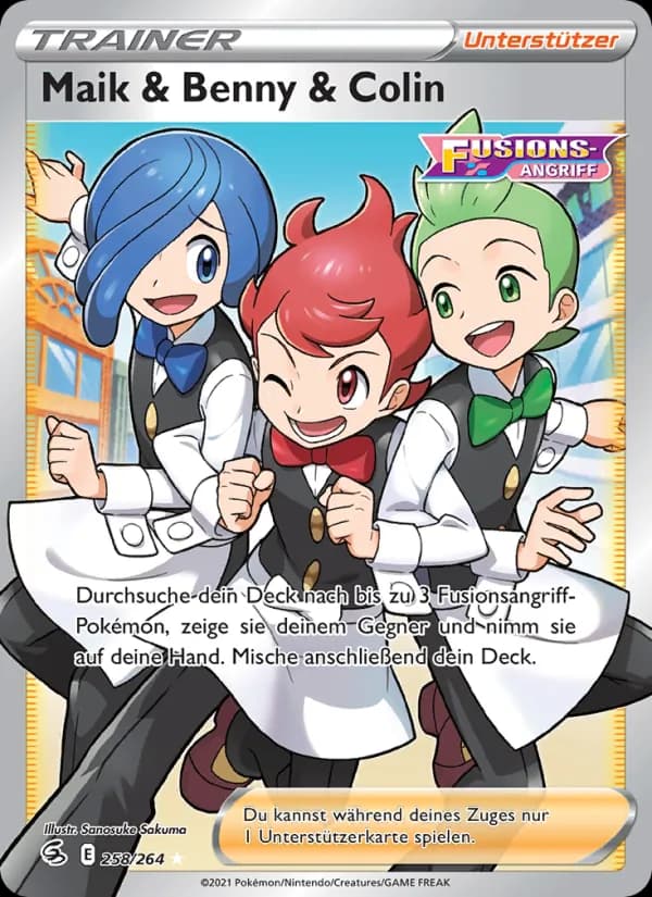 Maik & Benny & Colin card in German
