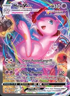 Mew VMAX card in German