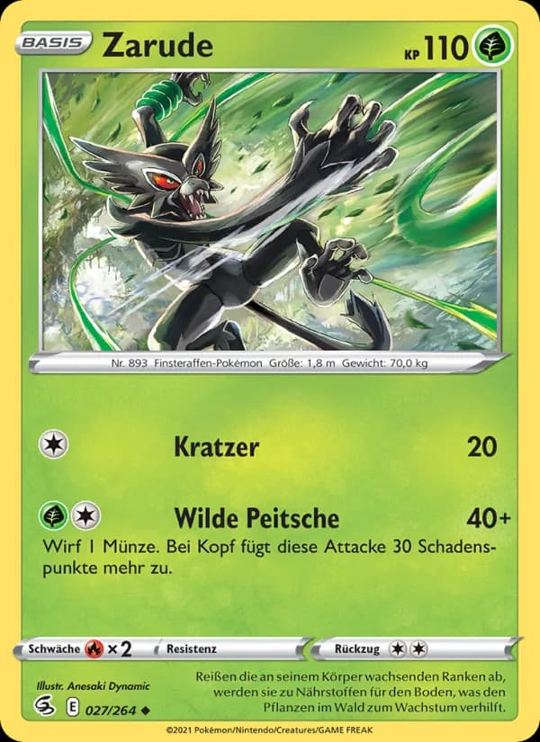 Zarude card in German