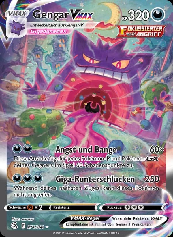 Gengar VMAX card in German