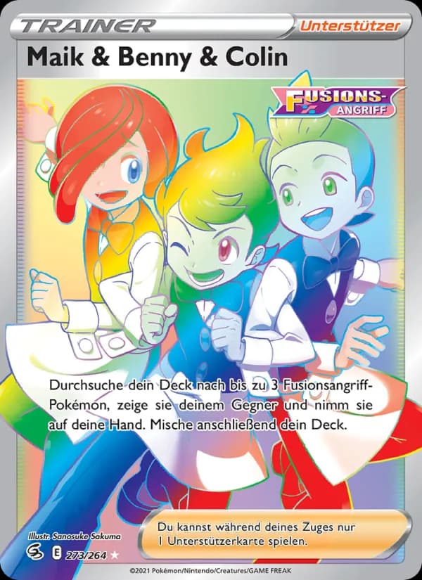 Maik & Benny & Colin card in German