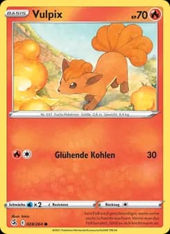 Vulpix card in German