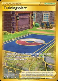 Trainingsplatz card in German