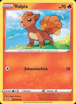 Vulpix card in German