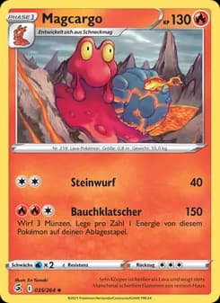 Magcargo card in German