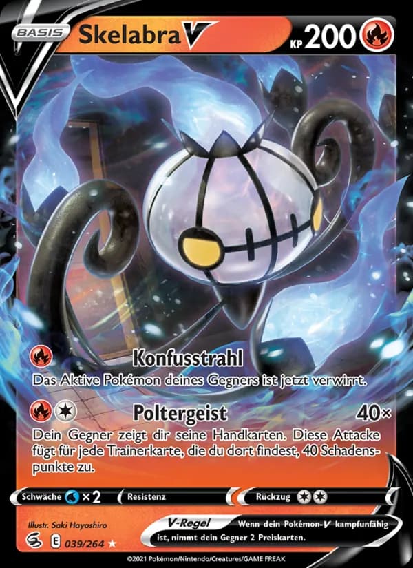 Skelabra V card in German