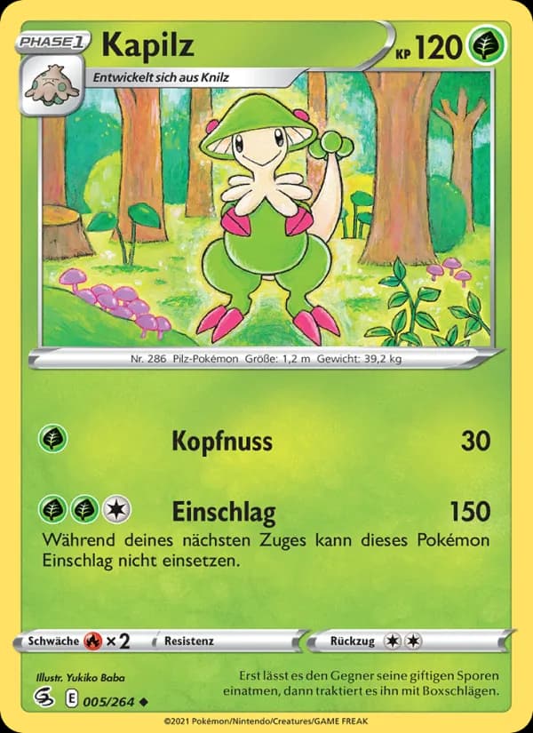 Kapilz card in German
