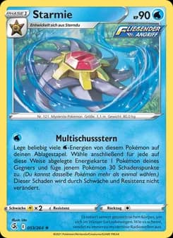 Starmie card in German