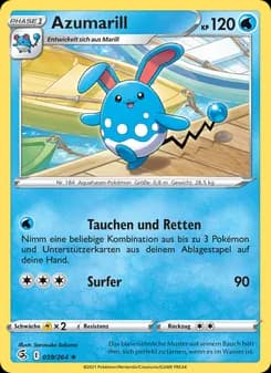 Azumarill card in German