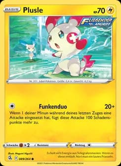 Plusle card in German