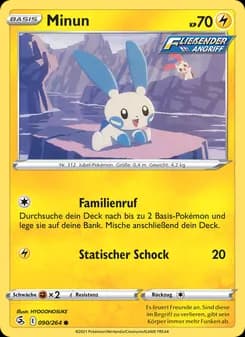 Minun card in German