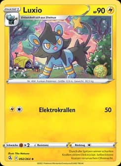 Luxio card in German