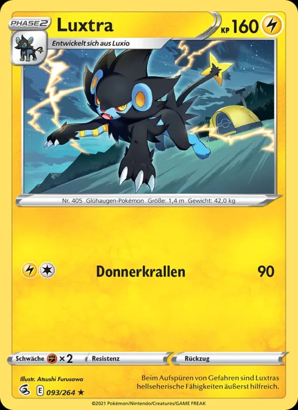 Luxtra card in German