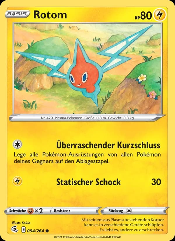 Rotom card in German