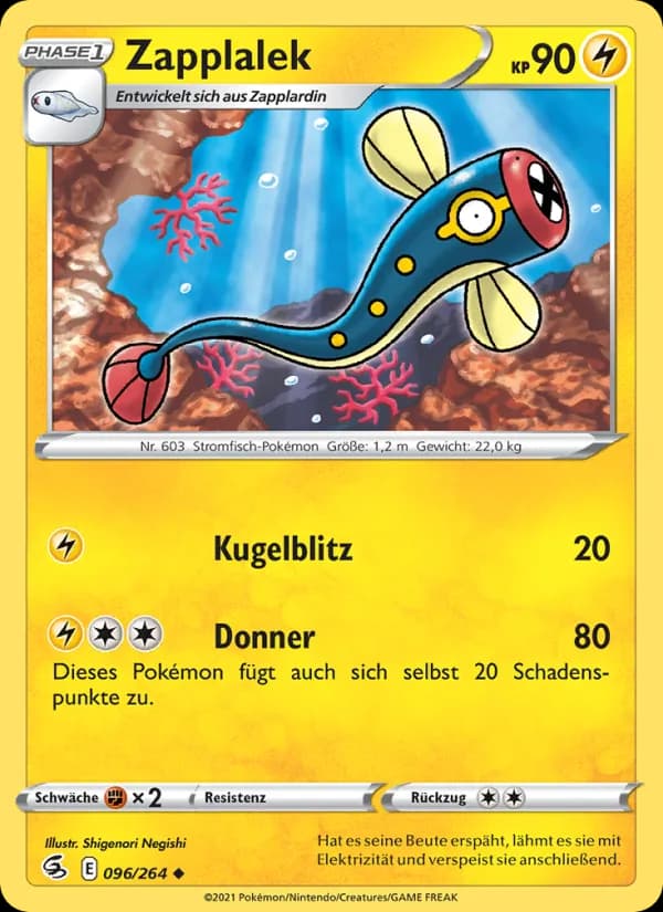 Zapplalek card in German