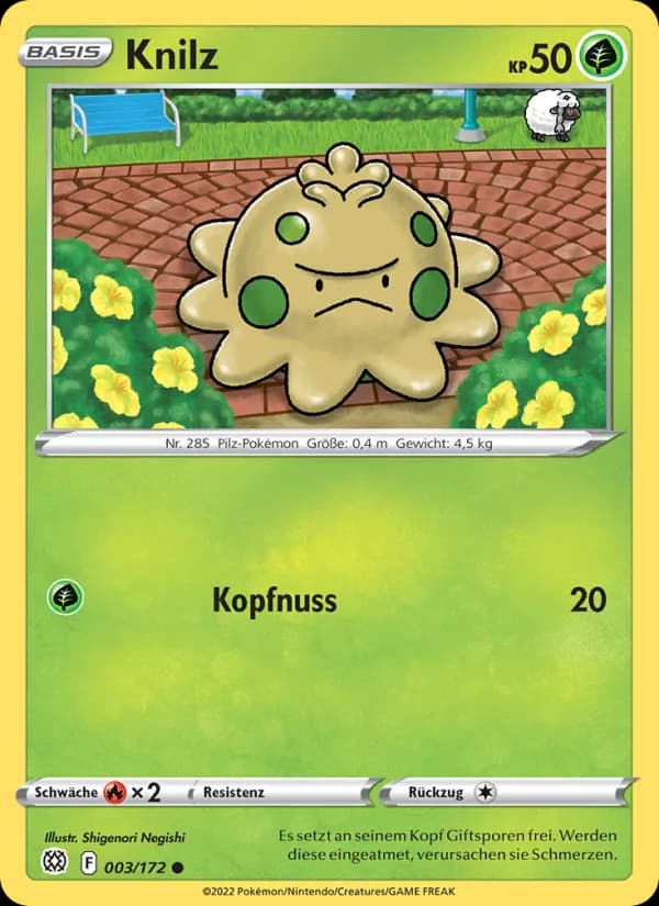 Knilz card in German