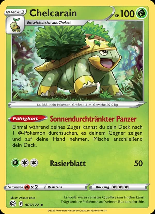 Chelcarain card in German