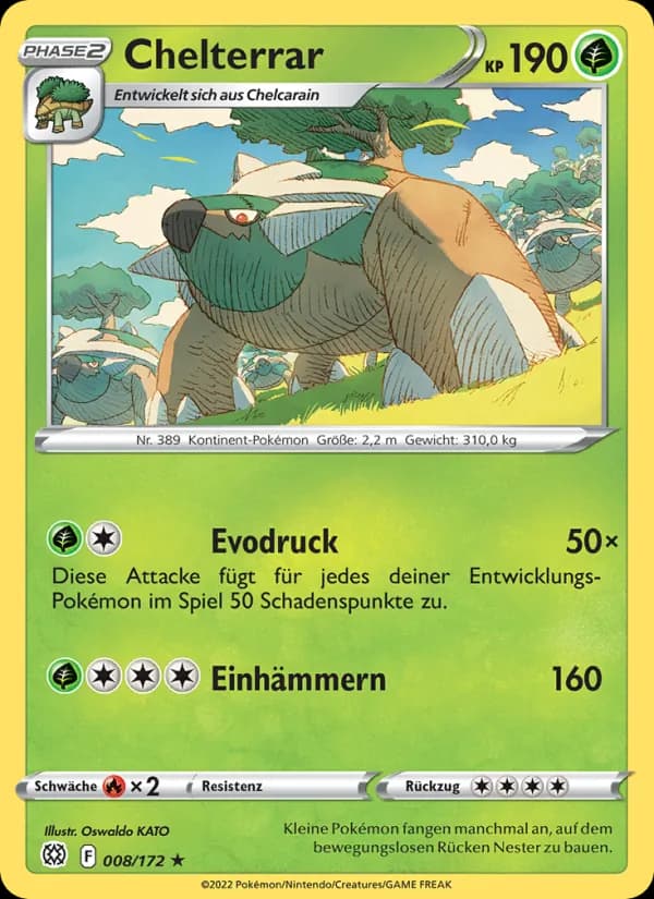 Chelterrar card in German